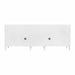 James Martin Brittany 84" Double Vanity in Bright White Back View