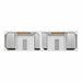 James Martin Brittany 84" Double Vanity in Bright White Top View