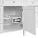 James Martin Brittany 84" Double Vanity in Bright White With Dual Integrated USB/120V Outlets
