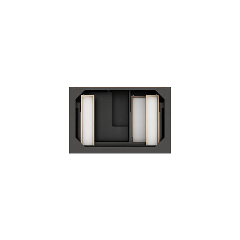 James Martin Brookfield 36 Inch Single Vanity in Black Onyx Top View