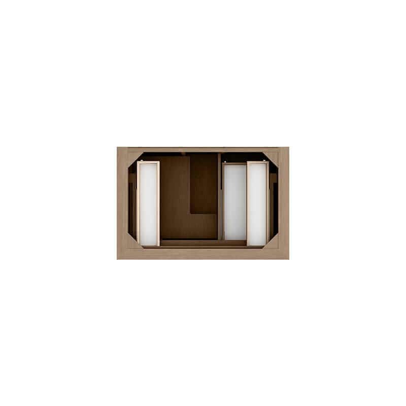 James Martin Brookfield 36 Inch Single Vanity in Pecan Top View