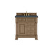 James Martin Brookfield 36 Inch Single Vanity Pecan Charcoal Soapstone Silestone Top Front View