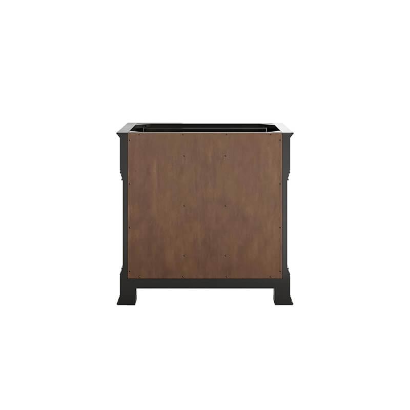 James Martin Brookfield 36" Single Vanity in Black Onyx Back View