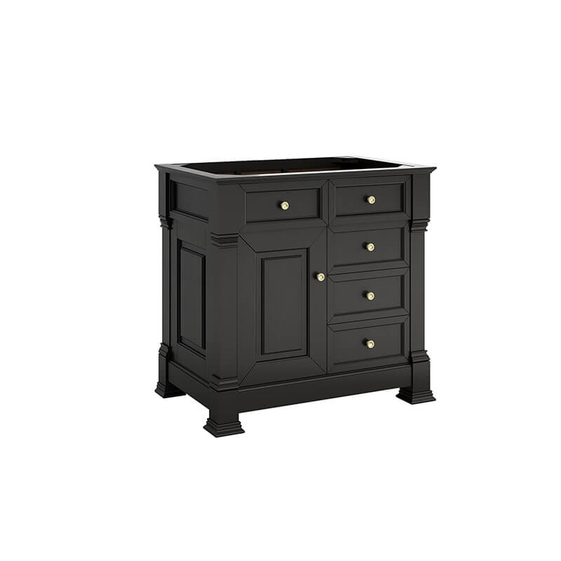 James Martin Brookfield 36" Single Vanity in Black Onyx Cabinet Only