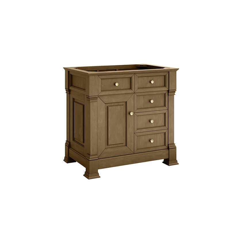 James Martin Brookfield 36" Single Vanity in Honey Oak Cabinet Only