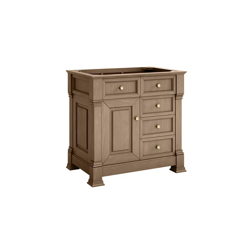 James Martin Brookfield 36" Single Vanity in Pecan Cabinet Only