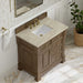 James Martin Brookfield 36" Single Vanity in Pecan With Tajnar Eclos Top