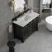 James Martin Brookfield 48 Inch Single Vanity in Black Onyx With Lime Delight Silestone Top