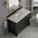 James Martin Brookfield 48 Inch Single Vanity in Black Onyx With Siberian Silestone Top