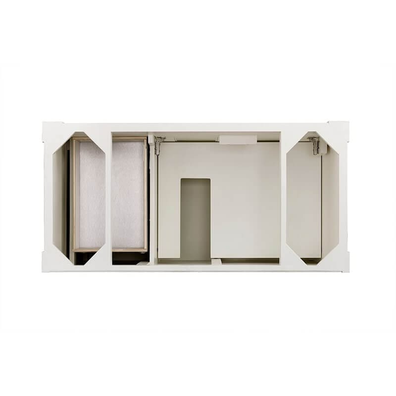 James Martin Brookfield 48 Inch Single Vanity in Bright White Top View