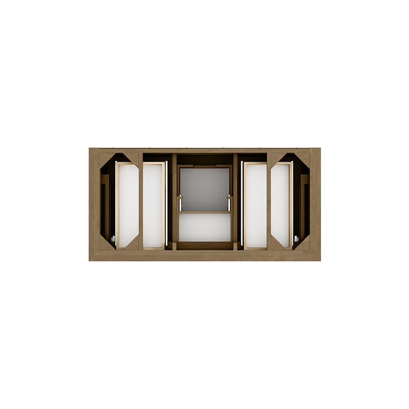 James Martin Brookfield 48 Inch Single Vanity in Honey Oak Top View
