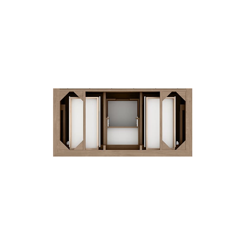 James Martin Brookfield 48 Inch Single Vanity in Pecan Top View