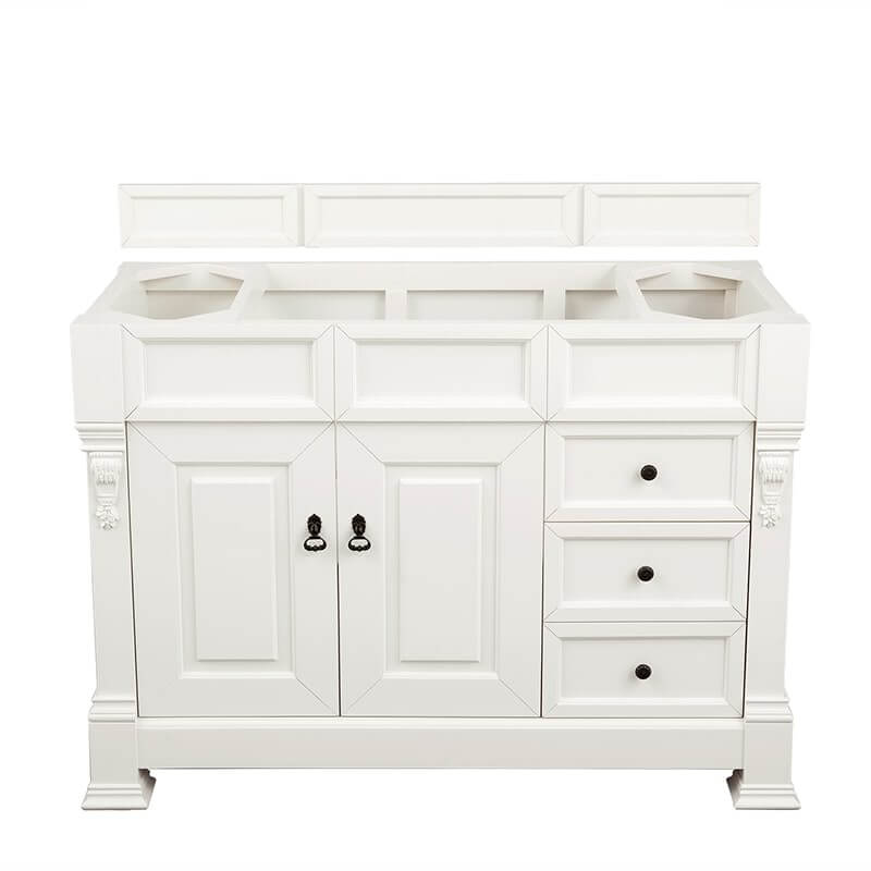 James Martin Brookfield 48" Single Vanity Bright White Cabinet Only