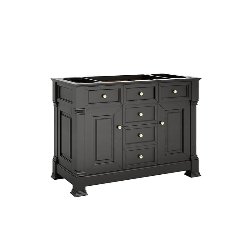 James Martin Brookfield 48" Single Vanity in Black Onyx Cabinet Only
