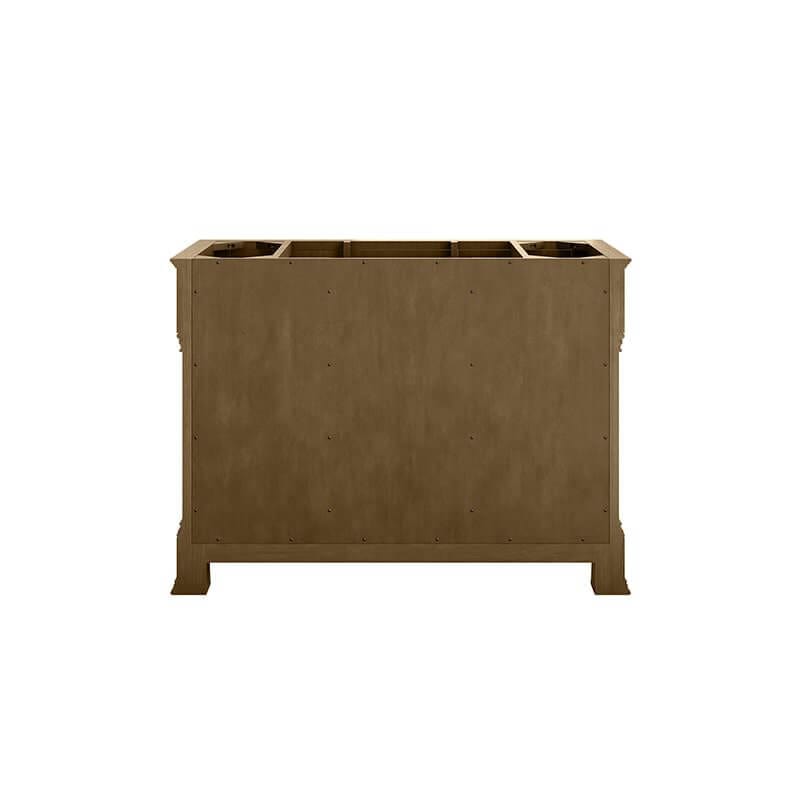James Martin Brookfield 48" Single Vanity in Honey Oak Back View