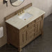 James Martin Brookfield 48" Single Vanity in Pecan With Tajnar Eclos Top