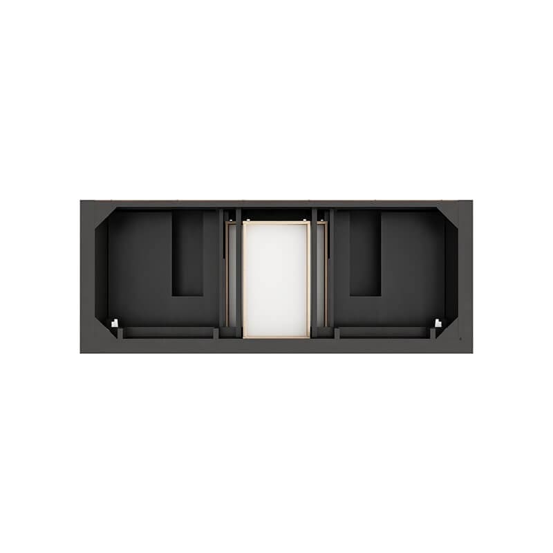 James Martin Brookfield 60" Double Vanity Black Onyx Top View