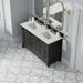 James Martin Brookfield 60" Double Vanity Black Onyx With Ethereal Noctis Silestone Top