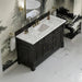 James Martin Brookfield 60 Inch Single Vanity Black Onyx With Carrara White Marble Top