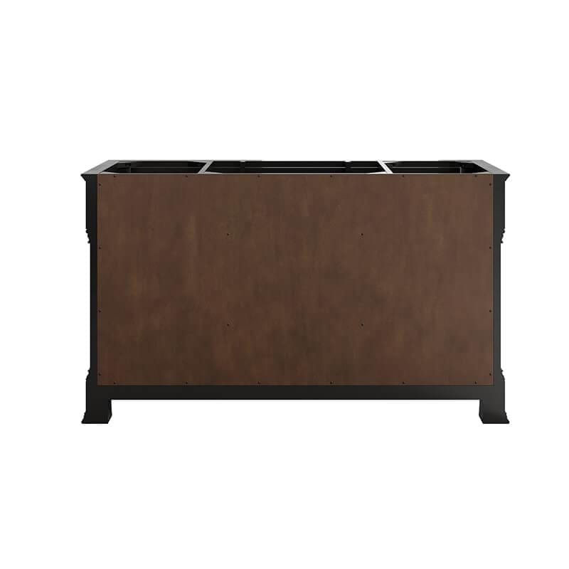 James Martin Brookfield 60" Single Vanity Black Onyx Back View