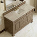 James Martin Brookfield 60" Single Vanity in Pecan With Tajnar Eclos Top