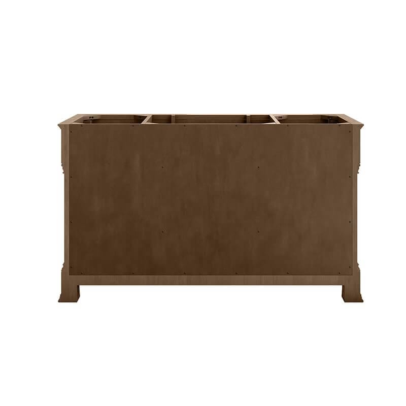 James Martin Brookfield 60" Single Vanity Pecan Back View