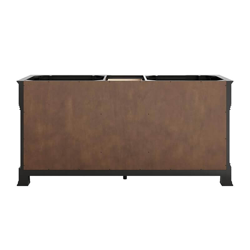 James Martin Brookfield 72" Double Vanity Black Onyx Back View
