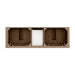 James Martin Brookfield 72" Double Vanity Pecan Top View