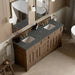James Martin Brookfield 72" Double Vanity Pecan With Parisien Bleu Silestone Top