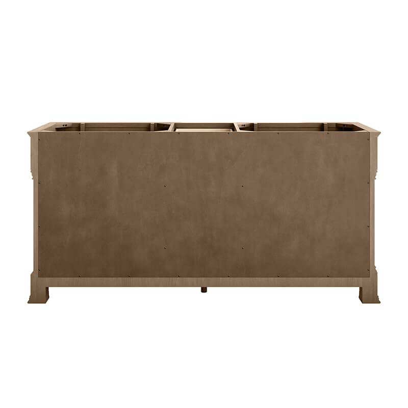 James Martin Brookfield 72 Inch Double Vanity Pecan Back View