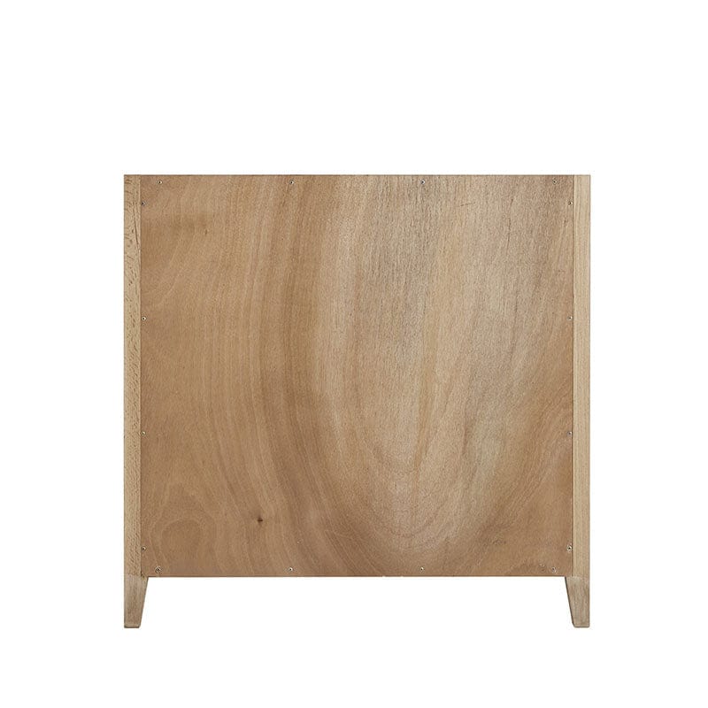 James Martin Celeste 36 Inches Single Vanity Sunwashed Oak With Embossed Shagreen Back View