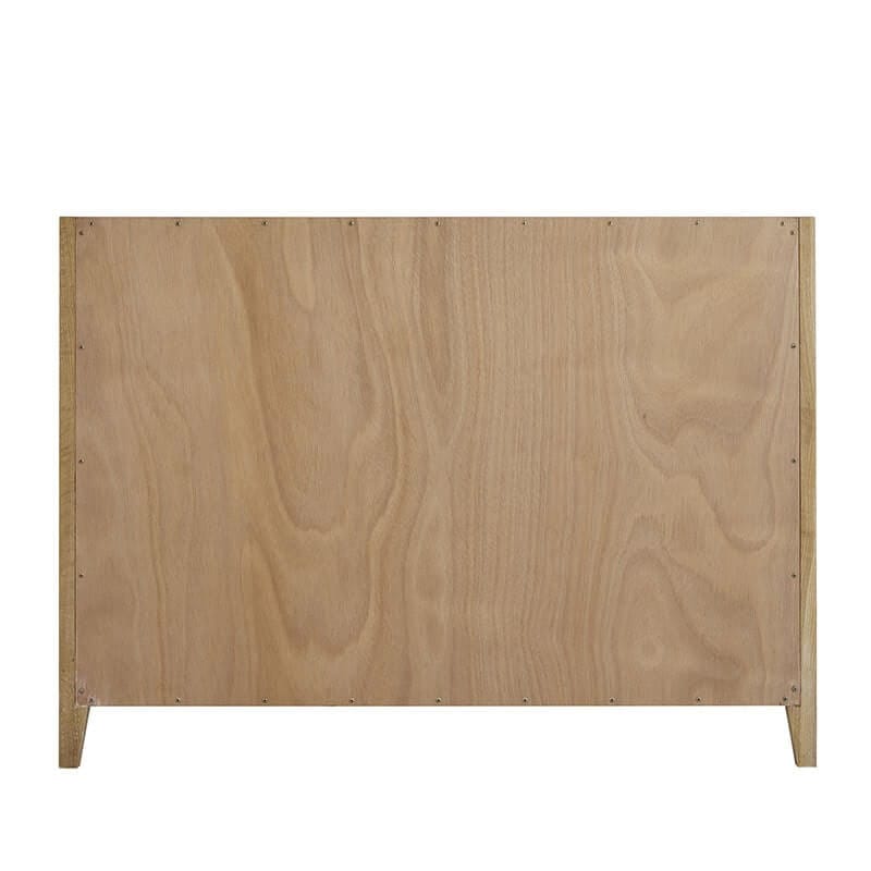 James Martin Celeste 48 Inches Single Vanity Sunwashed Oak With Embossed Shagreen Back View