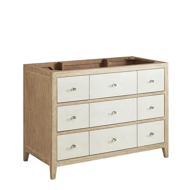 James Martin Celeste 48" Single Vanity Sunwashed Oak With Embossed Shagreen Cabinet Only