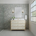 James Martin Celeste 48" Single Vanity Sunwashed Oak With Embossed Shagreen Lifestyle Front View
