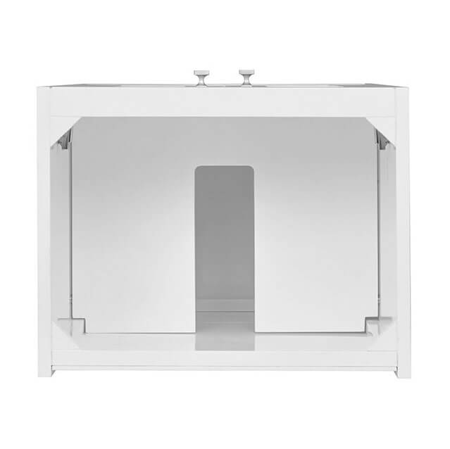James Martin Chianti 20 Inch Single Vanity Glossy White Top View