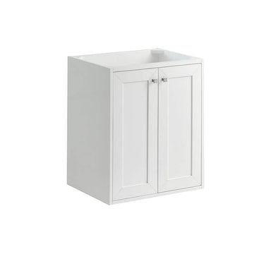 James Martin Chianti 24 Inch Single Vanity Glossy White Cabinet Only