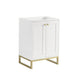 James Martin Chianti 24 Inch Single Vanity Glossy White Champagne Brass
