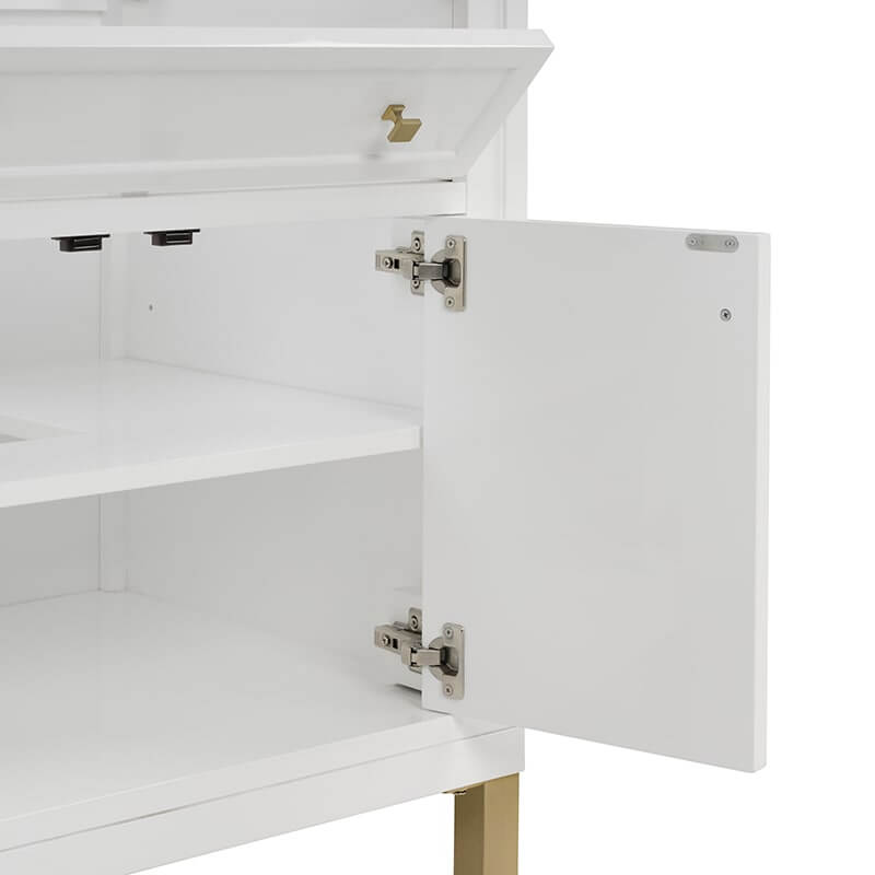 James Martin Chicago 30 Inch Single Vanity in Glossy White Drawer Door