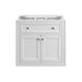 James Martin Chicago 30 Inch Single Vanity in Glossy White Front View Without Leg