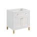 James Martin Chicago 30" Single Vanity in Glossy White Cabinet Only