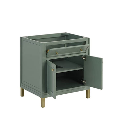 James Martin Chicago 30" Single Vanity in Smokey Celadon Cabinet Only