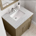James Martin Chicago 30" Single Vanity in Walnut Whisper With Arctic Fall Solid Surface Top