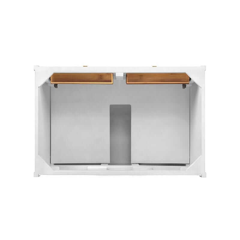 James Martin Chicago 36 Inch Single Vanity Glossy White Top View