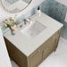 James Martin Chicago 36 Inch Single Vanity Walnut Whisper With Lime Delight Silestone Top