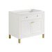 James Martin Chicago 36" Single Vanity Glossy White Cabinet Only