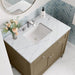 James Martin Chicago 36" Single Vanity Walnut Whisper With Ethereal Noctis Silestone Top