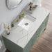 James Martin Chicago 48 Inch Single Vanity Smokey Celadon With Ethereal Noctis Silestone Top