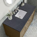James Martin Chicago 48 Inch Single Vanity Walnut Whisper With Charcoal Soapstone Silestone Top