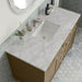 James Martin Chicago 48 Inch Single Vanity Walnut Whisper With Victorian Silver Silestone Top