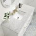 James Martin Chicago 48" Single Vanity Glossy White With Cm Eternal Jasmine Pearl Silestone Top